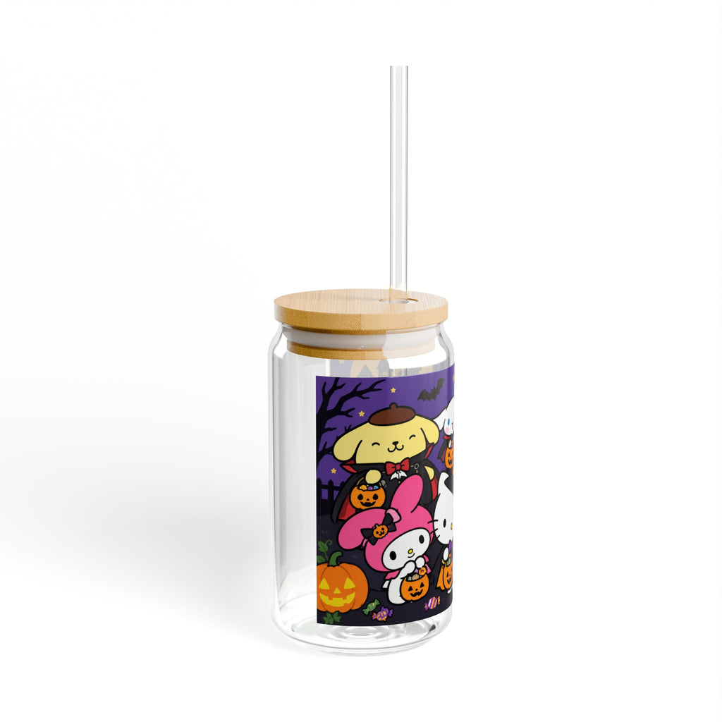 Hello Kitty Halloween Sipper Glass — 16oz Cute Characters Trick-or-Treat Drink Tumbler
