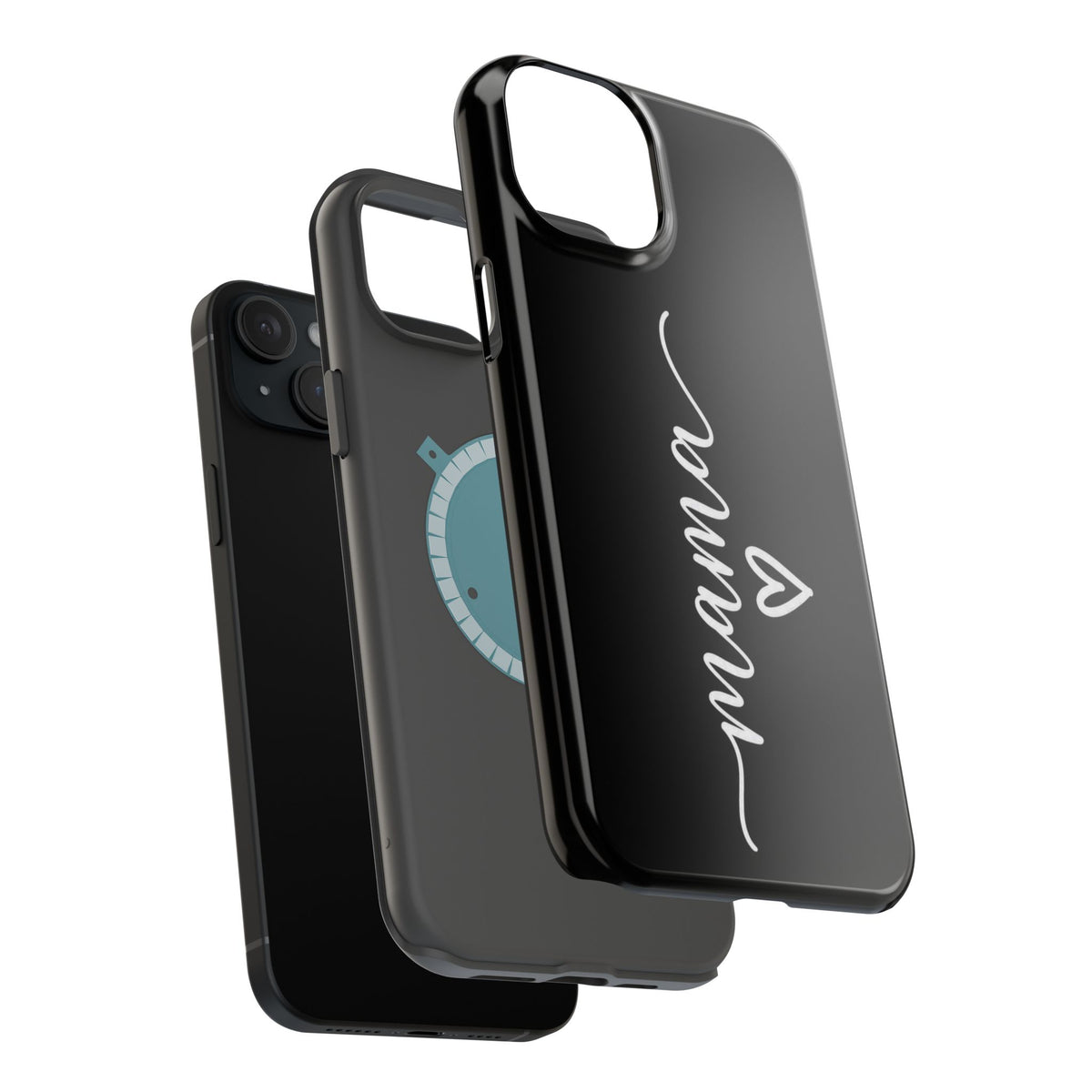 Mama Script Heart Magnetic Phone Case