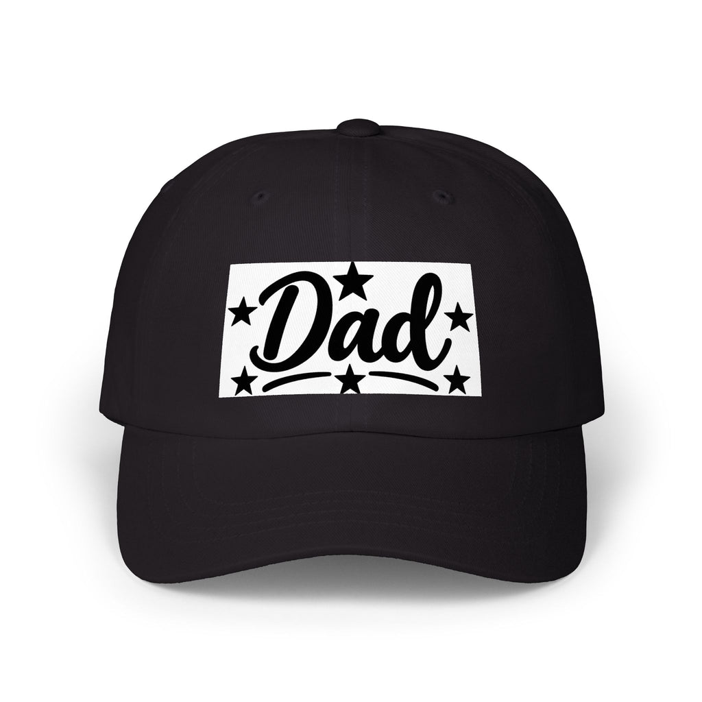 Dad Cap – Embroidered Script with Stars | Father's Day Casual Hat