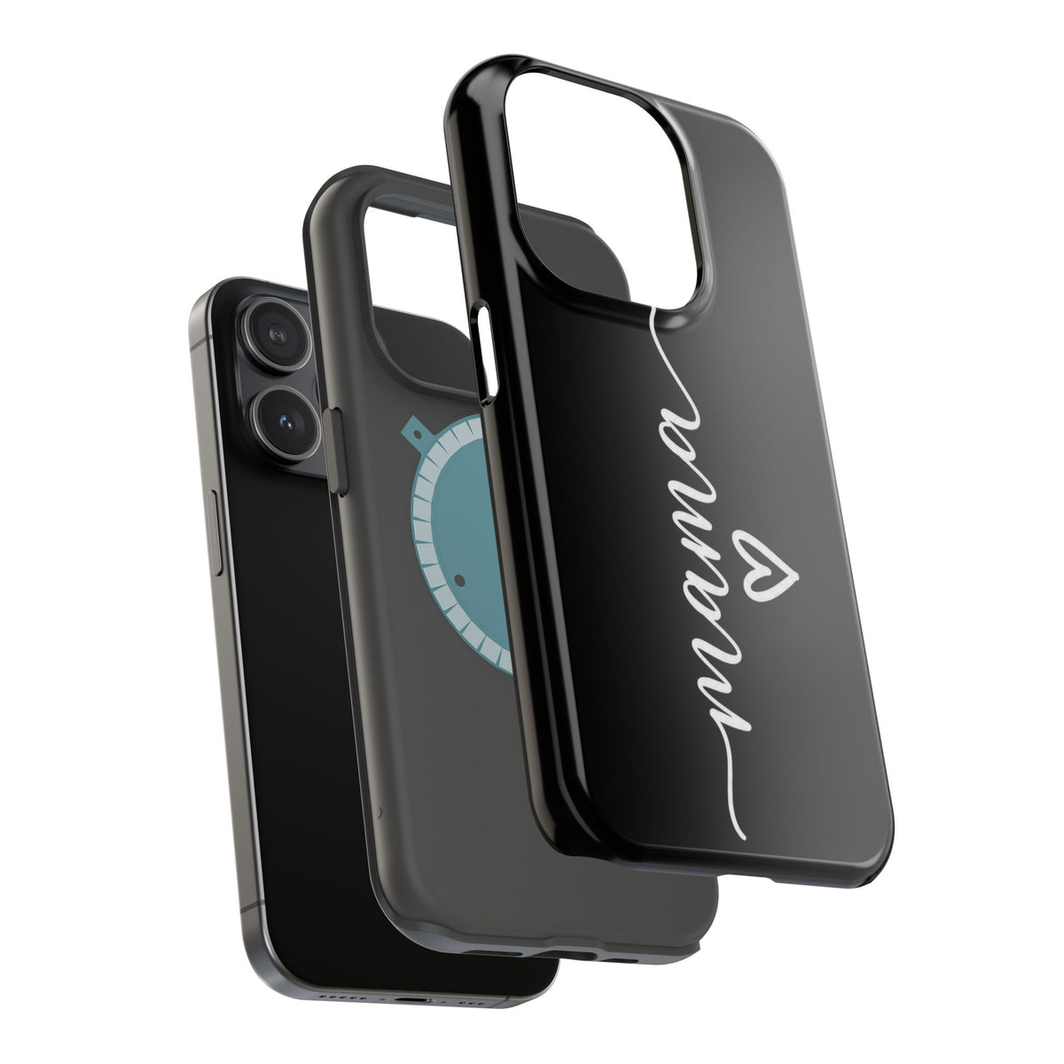 Mama Script Heart Magnetic Phone Case