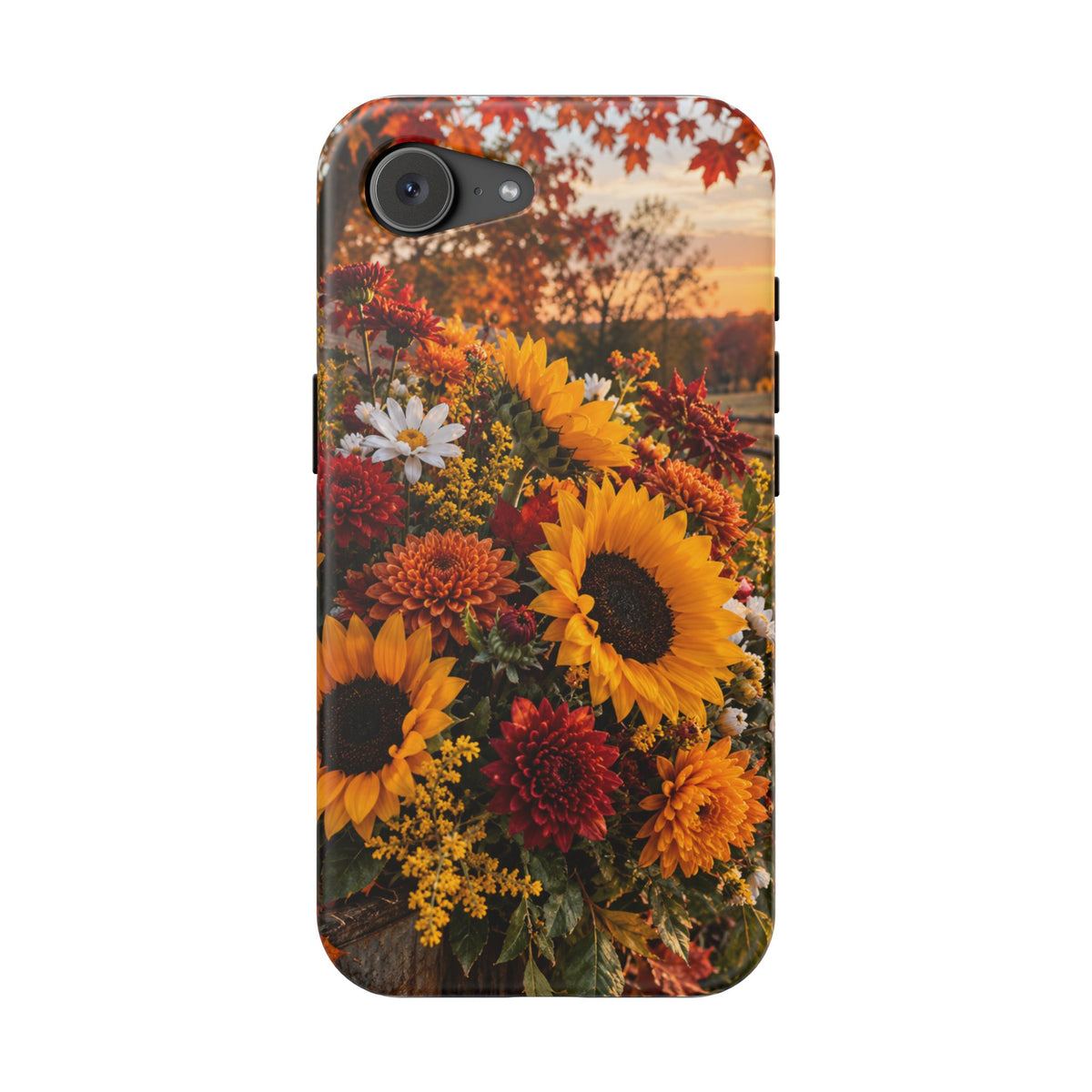 Sunflower Harvest Phone Case — Fall Floral Magnetic Impact-Resistant Cover