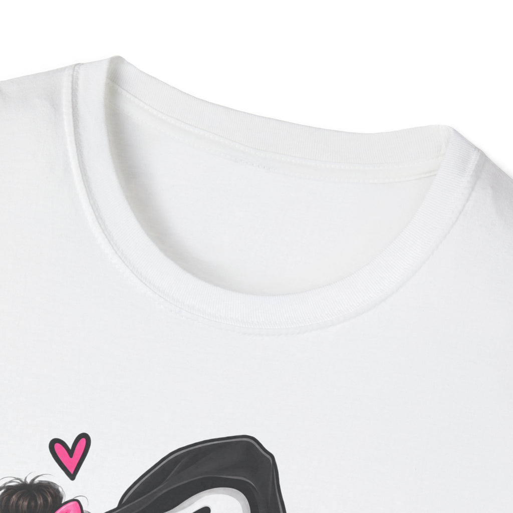 Mom Life Horror Graphic T-Shirt — Cute Scream Mask Mom Design