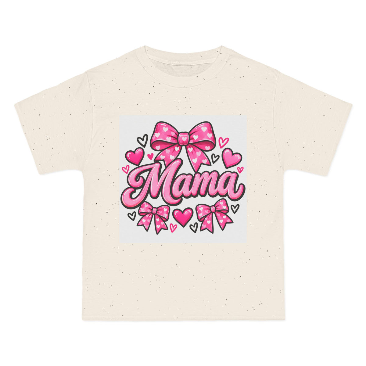 Mama Pink Bow T-Shirt — Cute Hearts & Bows Mother's Day Tee