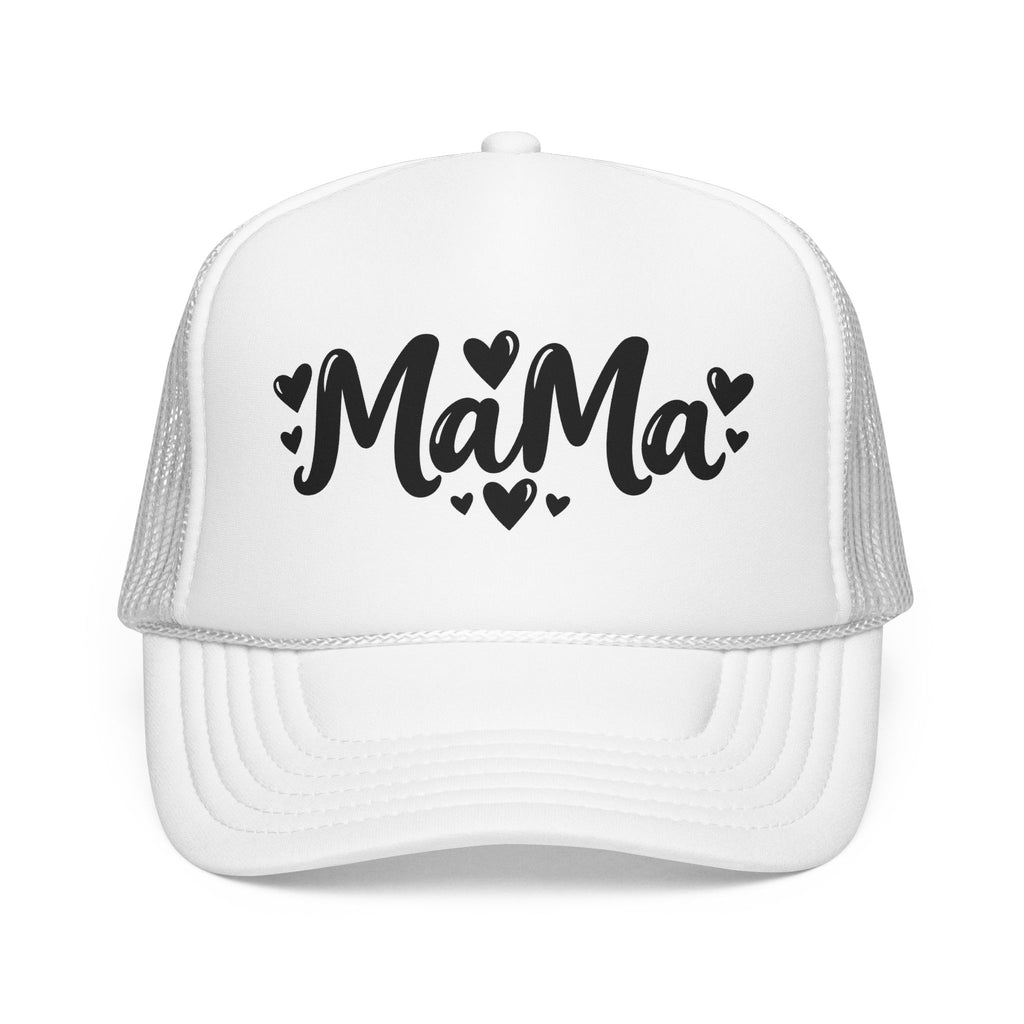 Mama Foam Trucker Hat – Cute Heart Script Mom Cap, Mother's Day Gift