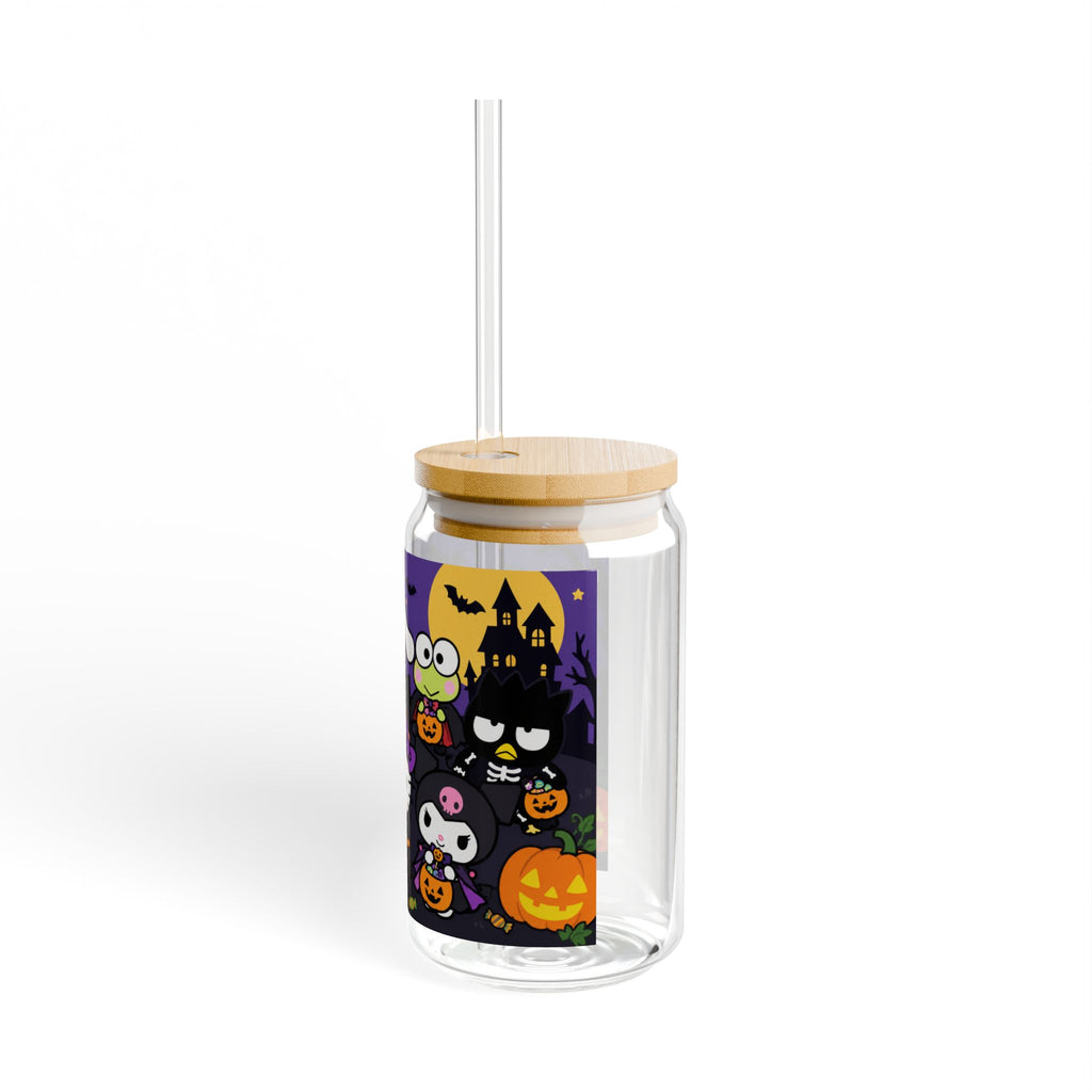 Hello Kitty Halloween Sipper Glass — 16oz Cute Characters Trick-or-Treat Drink Tumbler