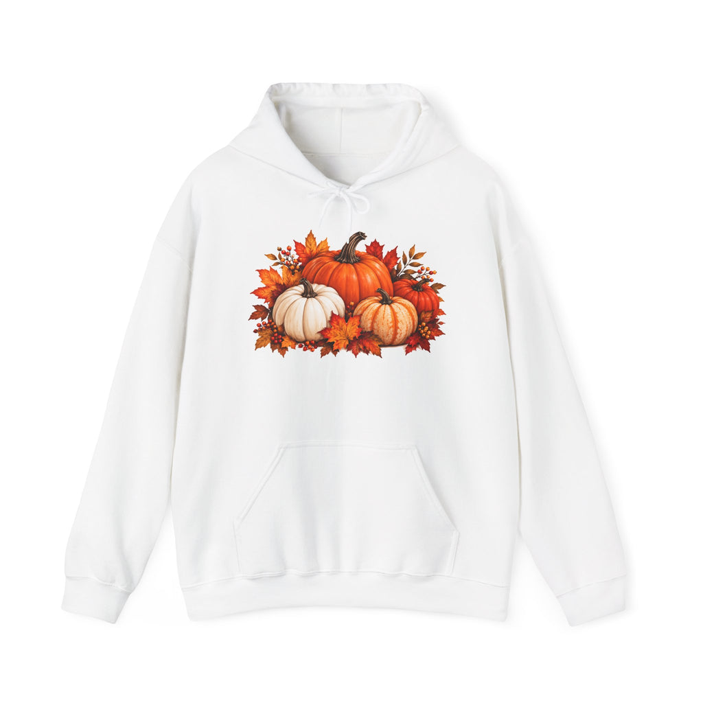 Pumpkin Harvest Hoodie — Autumn Leaves Fall Sweatshirt