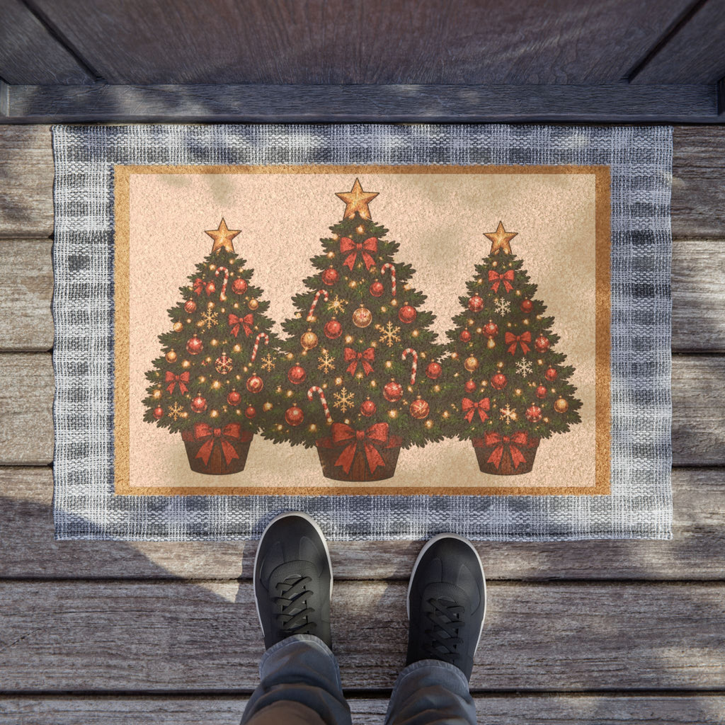 Christmas Tree Doormat – Festive Holiday Welcome Mat