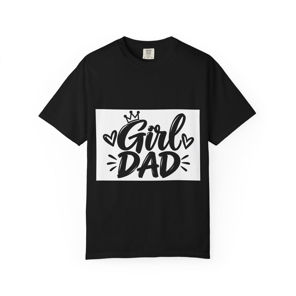 Girl Dad T-Shirt — Daddy of Daughters Tee, Cute Crown & Hearts Father's Day Gift