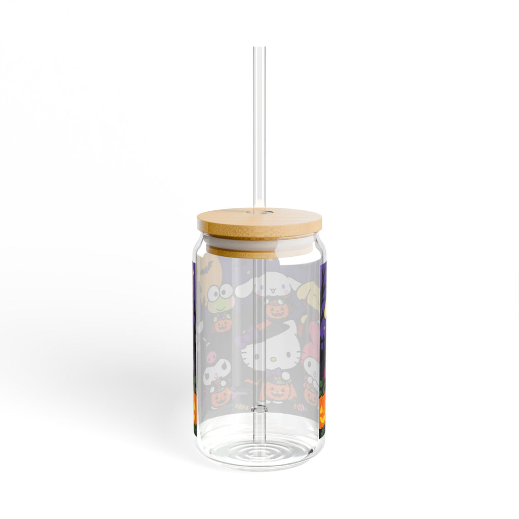 Hello Kitty Halloween Sipper Glass — 16oz Cute Characters Trick-or-Treat Drink Tumbler