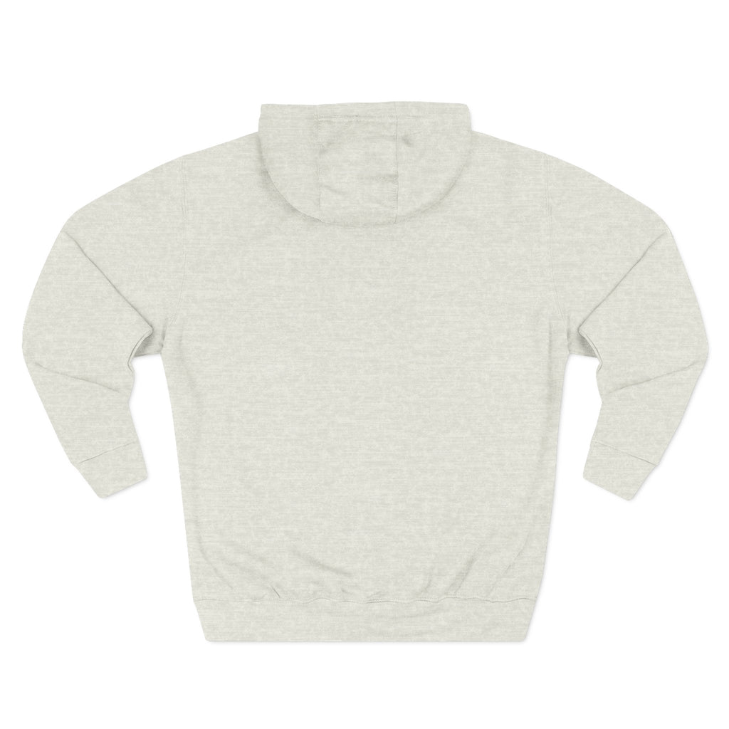 Minimalist 'T&L Co' White Fleece Hoodie — Cozy Lightweight Pullover