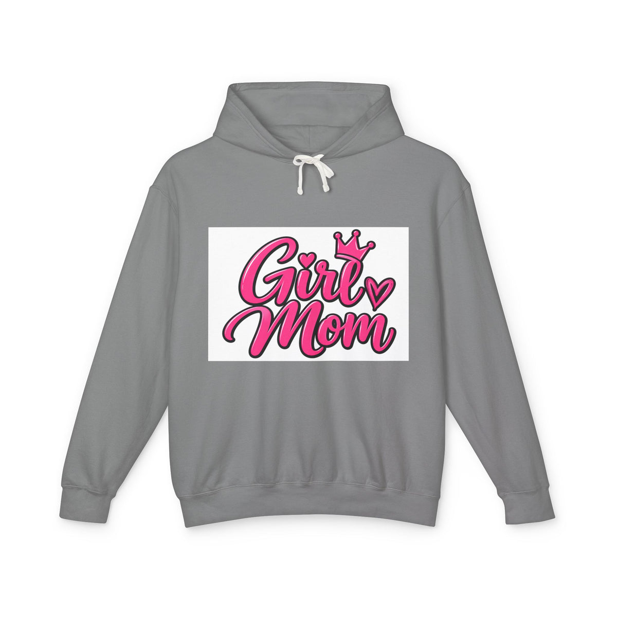 Girl Mom Hoodie — Pink Crown Mothers Day Sweatshirt