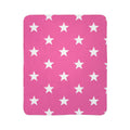 Pink Star Sherpa Blanket – Cozy Fleece Throw for Girls & Kids