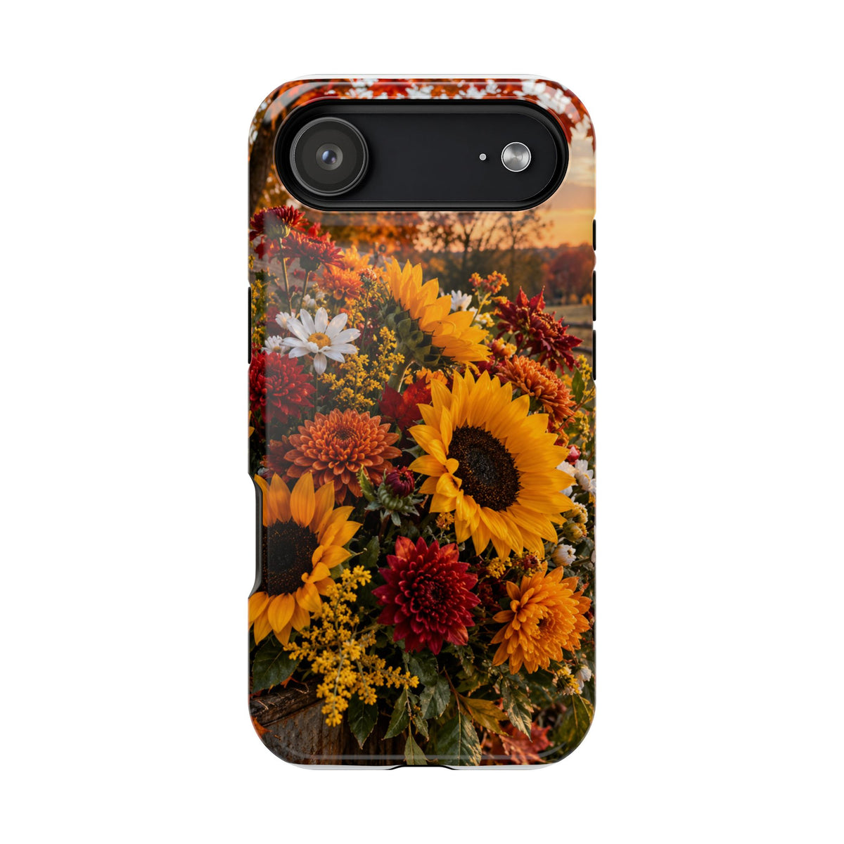 Sunflower Harvest Phone Case — Fall Floral Magnetic Impact-Resistant Cover