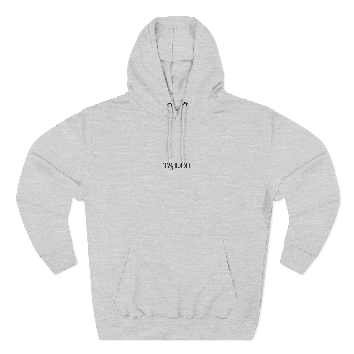 Minimalist 'T&L Co' White Fleece Hoodie — Cozy Lightweight Pullover