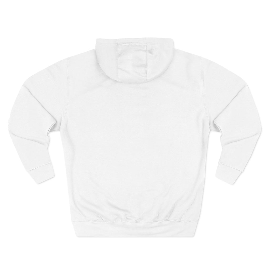 Minimalist 'T&L Co' White Fleece Hoodie — Cozy Lightweight Pullover