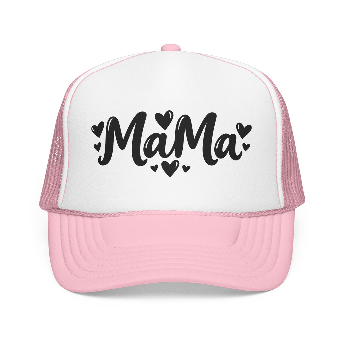 Mama Foam Trucker Hat – Cute Heart Script Mom Cap, Mother's Day Gift