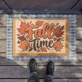 Fall Time Doormat – Autumn Leaves Welcome Mat