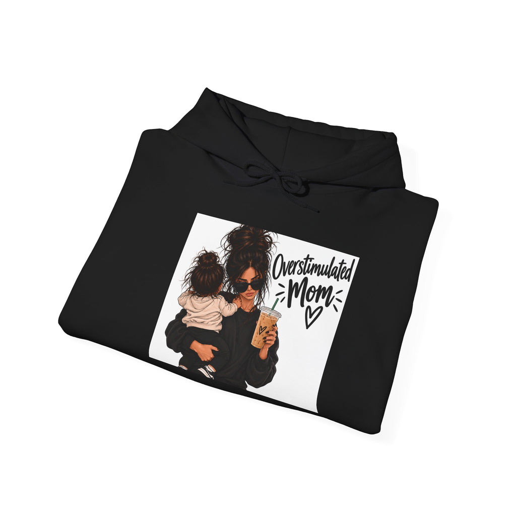 Mom and Toddler Hoodie — 'Overwhelmed Mom' Cozy Pullover for New Moms