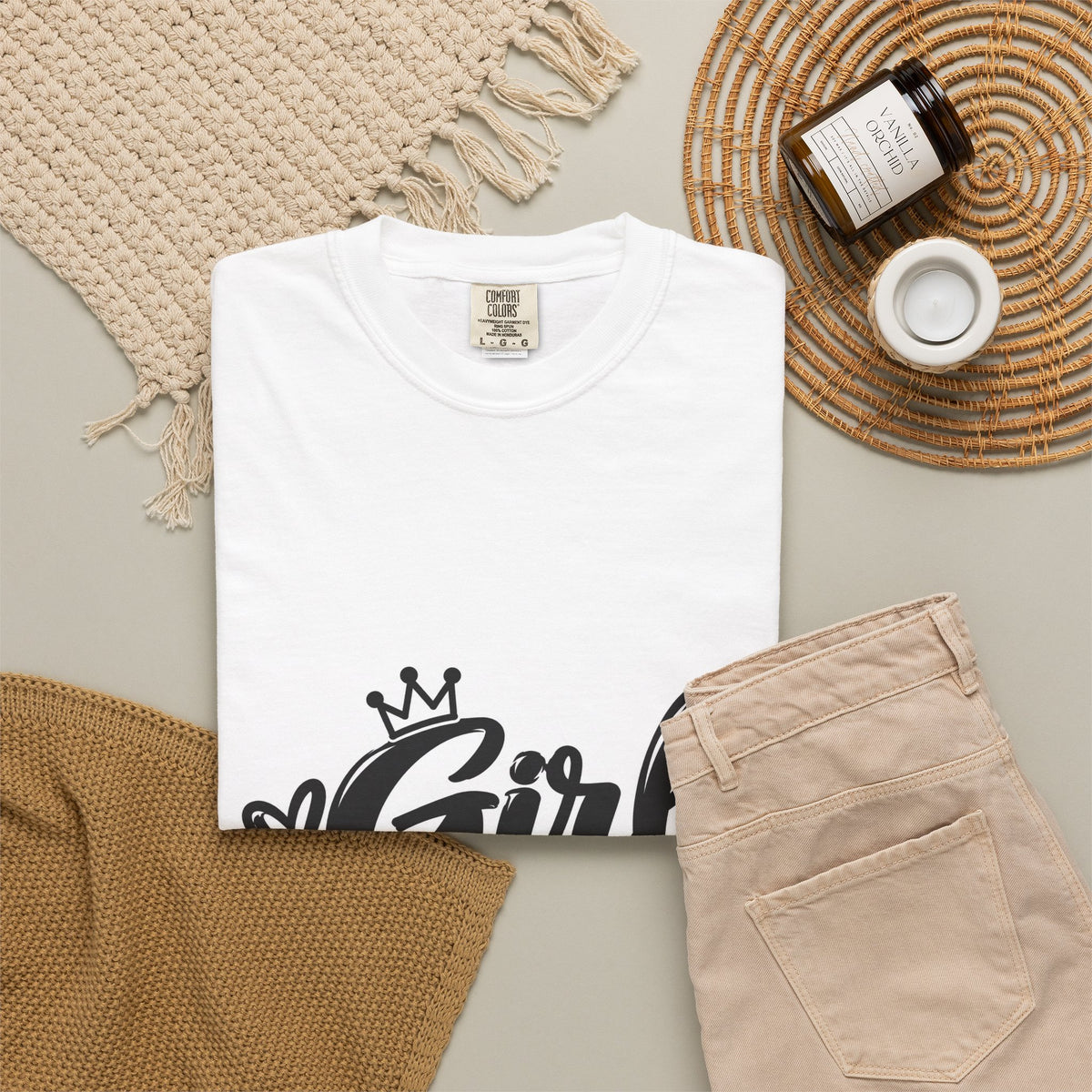 Girl Dad T-Shirt — Daddy of Daughters Tee, Cute Crown & Hearts Father's Day Gift