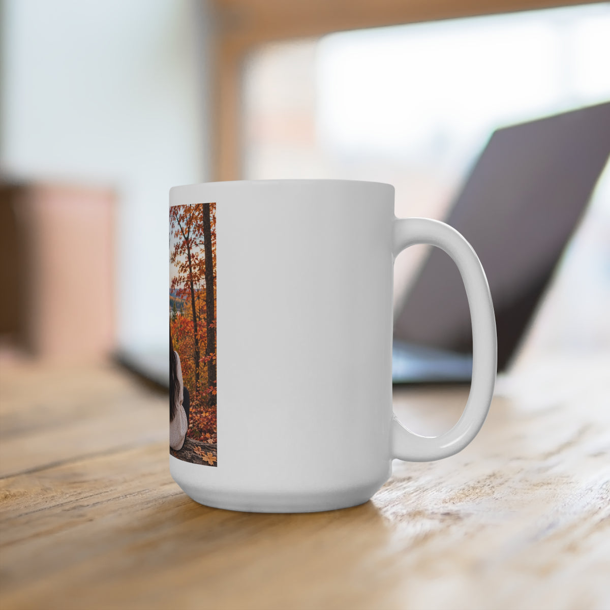 Sisters Mug – "Different Paths, Same Heart" 15oz Fall Photo Gift