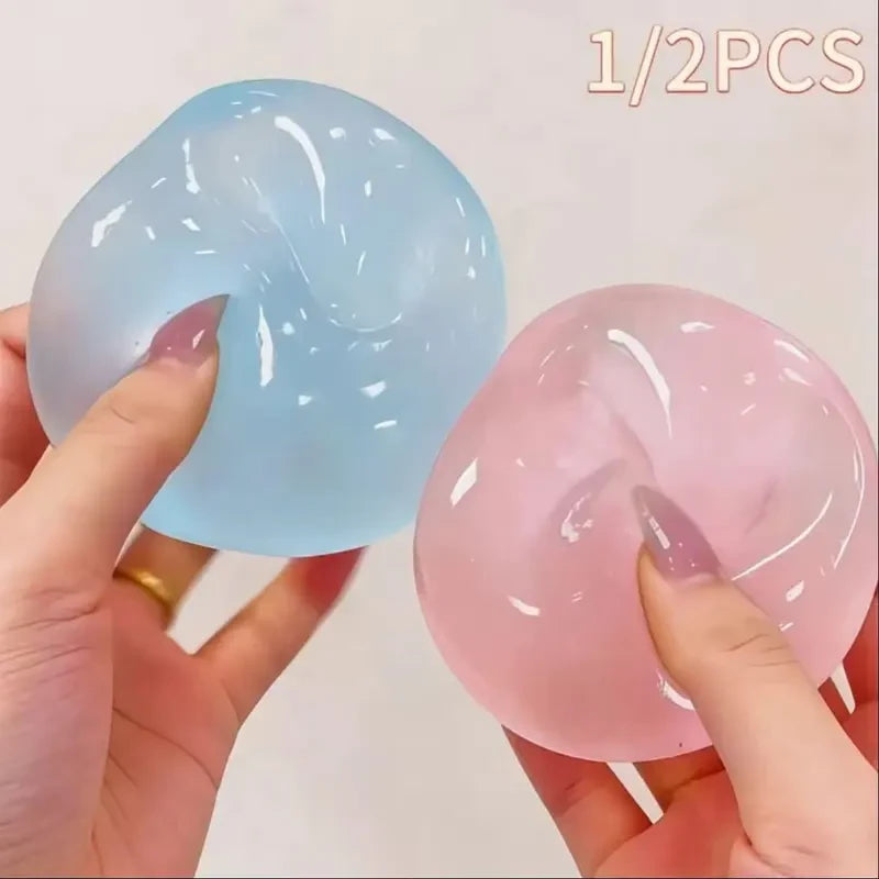 Clear Jelly Squeeze Ball Fidget Toy