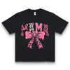 Cotton Pink Leopard Mama Bow T-Shirt