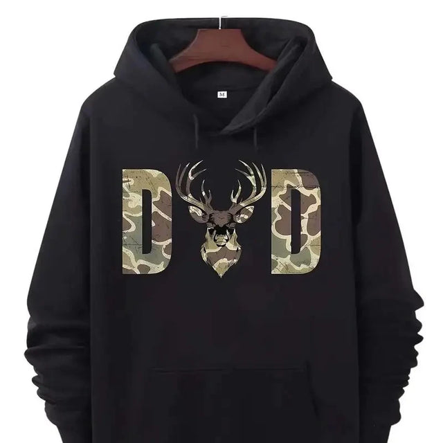 Camouflage Dad Fit Hooded Sweatshirt