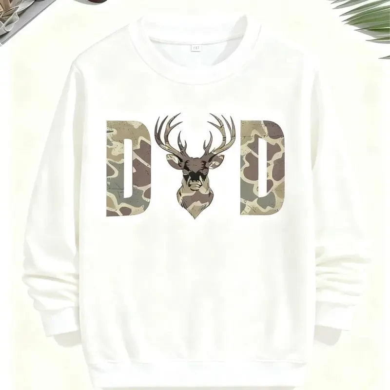 Camouflage Dad Fit Hooded Sweatshirt