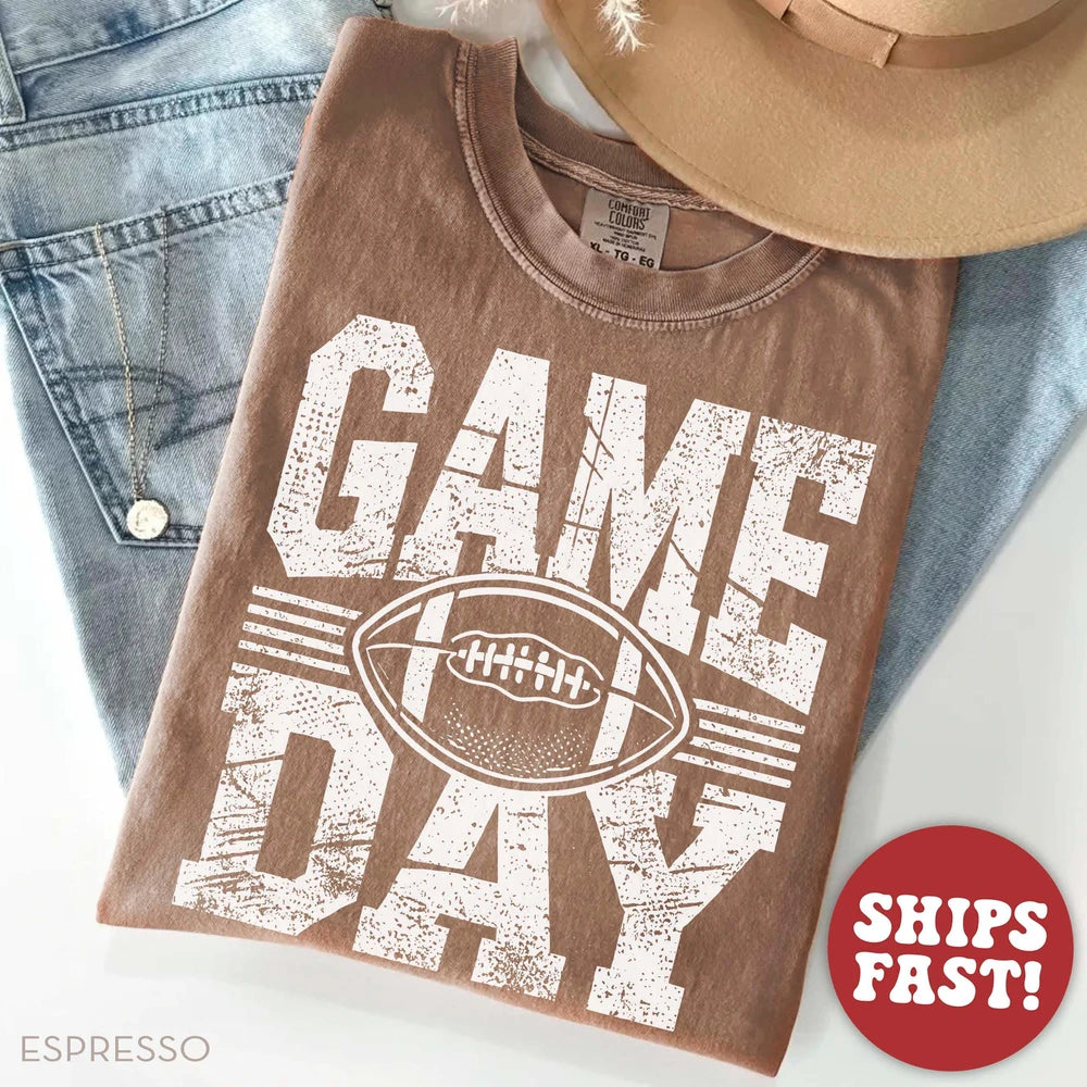 Comfort Colors Football Mama T Shirt