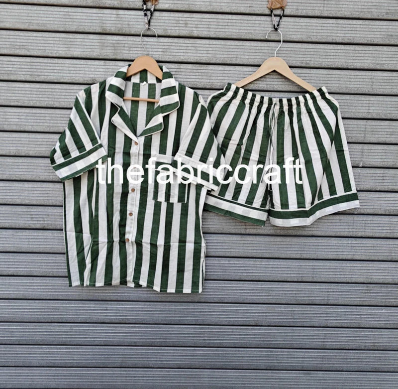Hand Block Printed Cotton Pajama Set
