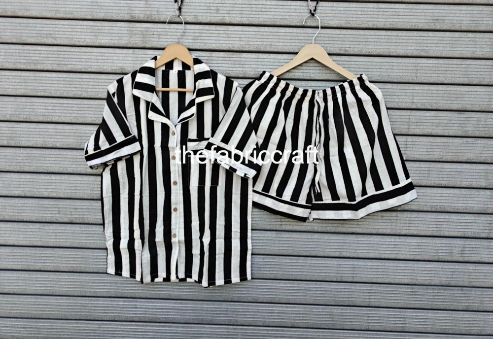 Hand Block Printed Cotton Pajama Set