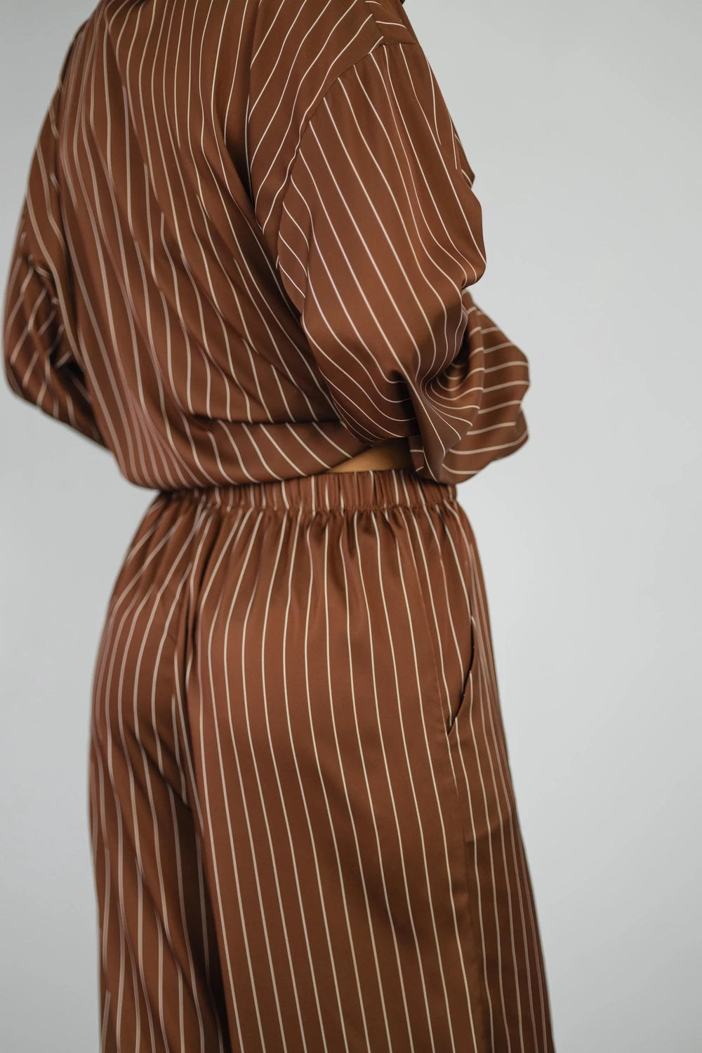 Striped Silk Pajama Set