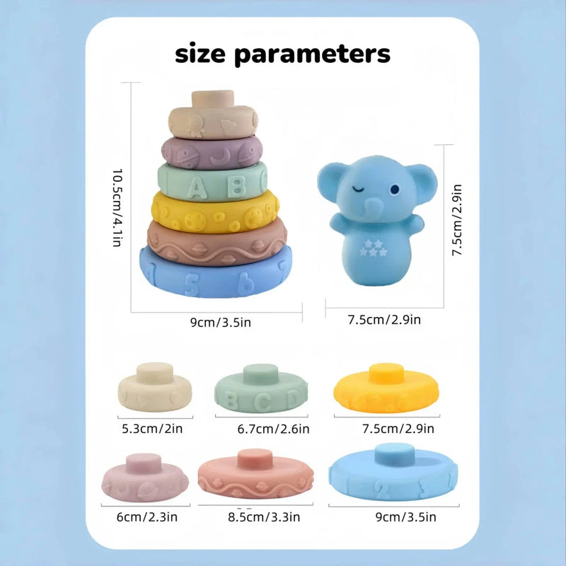 Soft Stacking Rings Baby Teething Toy