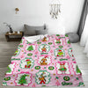 Festive Graphic Flannel Throw Blanket