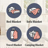 Ghost Pumpkin Flannel Fleece Blanket