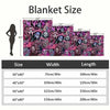 Pink Ghost Face Flannel Throw Blanket