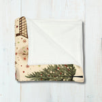 Nostalgic Christmas Village Fleece Throw Blanket