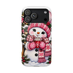 Cute Snowman Phone Case — Holiday Magnetic Impact-Resistant Case