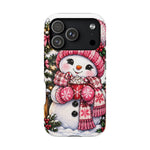 Cute Snowman Phone Case — Holiday Magnetic Impact-Resistant Case