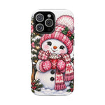 Cute Snowman Phone Case — Holiday Magnetic Impact-Resistant Case