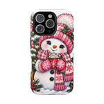 Cute Snowman Phone Case — Holiday Magnetic Impact-Resistant Case