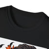 Halloween Skull T-Shirt — Witch Hat, Pumpkins & Ghosts Graphic Tee