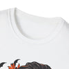 Halloween Skull T-Shirt — Witch Hat, Pumpkins & Ghosts Graphic Tee