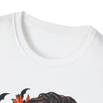 Halloween Skull T-Shirt — Witch Hat, Pumpkins & Ghosts Graphic Tee