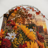 Autumn Sunrise Sunflower Shower Curtain — Fall Floral Bathroom Decor
