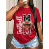 Football Mom Bow Graphic Tee