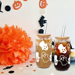 Ghostly Glass Iced Coffee Cup Set
