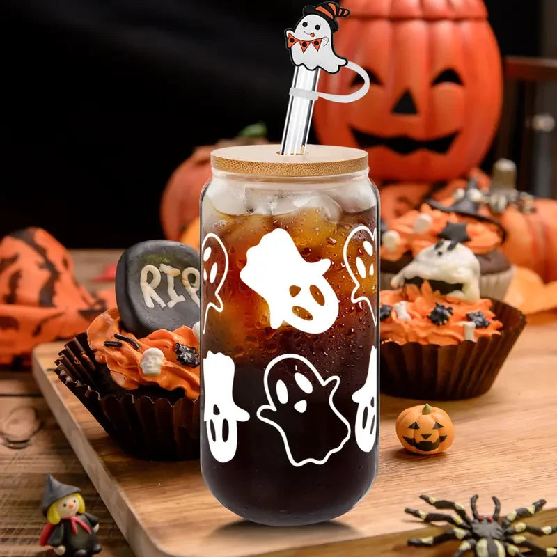 Ghostly Glass Iced Coffee Cup Set