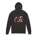 Halloween Horror Mask Characters Hooded Long Sleeve Tee