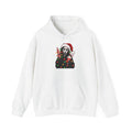 Christmas Scream Hoodie — Festive Ghostface with Santa Hat & Lights